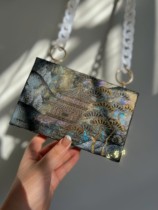 Scissors Japanese Nishijin weaving clutch bag Huanyatei Hanfu cheongsam gold gold gold bag sold out display