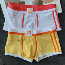 Mens underwear summer thin sweaty ICE cotton boxer personality trend printing sports boxer shorts