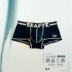 Quần đùi nam Boxer Cotton Trẻ Sexy Quần vuông vuông Quần đùi thấp Quần thể thao quần lót nam cao tuổi Nam giới