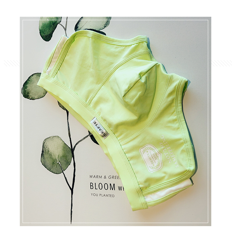 Đồ lót nam Quần lót cotton nam thấp thấp Cá tính Thể thao đơn giản Slim Logo Quần vuông cửa hàng đồ lót