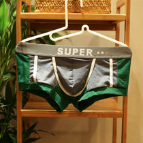 Mens underwear summer cool mesh flat corner underwear mens comfortable sweat absorption breathable sexy low waist underwear