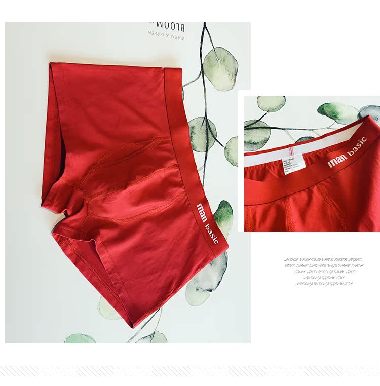 Đồ lót nam Cotton Thanh niên Eo thấp Slim Thoải mái Tóm tắt Boxer Quần thể thao thoáng khí Quần góc quần ren ngắn gợi cảm