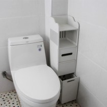  Toilet rack shake sound with drawer floor-to-ceiling punch-free multi-function waterproof plastic floor-to-floor side