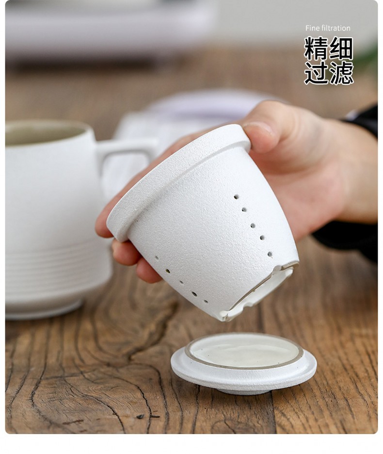 Zhuo royal mugs ceramic filtering office tea cups with cover glass cup tea cup couples