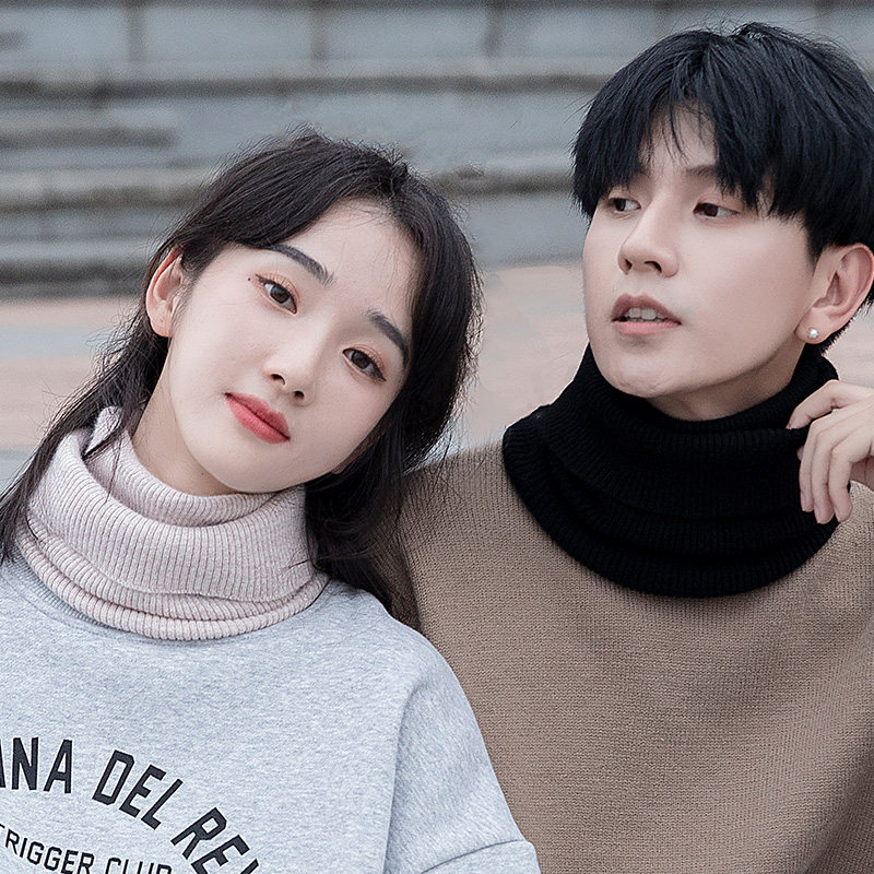 Autumn Winter Cashmere Neck Sleeve High Neckline False Collar Subsleeve Head Circumference Neck Genders Warm-Proof Winter Chill Wool Sleeve Scarves