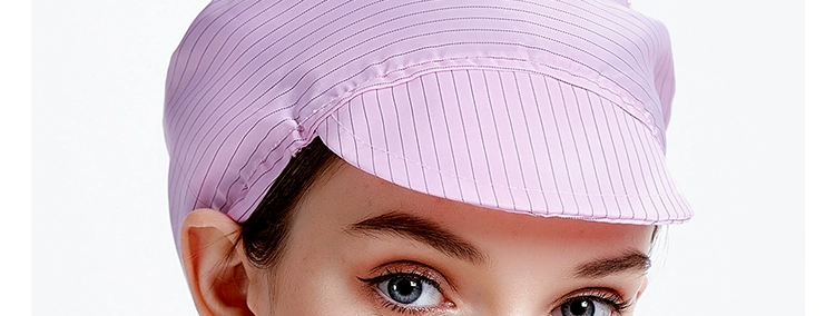 Mũ chống bụi Mũ công nhân nhỏ Mũ chống tĩnh điện màu trắng xanh nhà máy thực phẩm xưởng điện tử phòng sạch mũ không bụi mũ sọc nón y tế trắng nón y tế tiệt trùng
