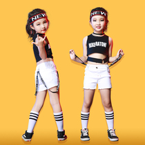 Children Jazz Dance Costumes Girl Hip Hop Dance Suit Summer Street Dance Suit Cheerleading for a dress