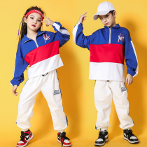 Childrens boomer cheerleader Costume Hip-hop Dance Plays Out Costume Street Dance Cheerleading male and female jazz dance class clothes