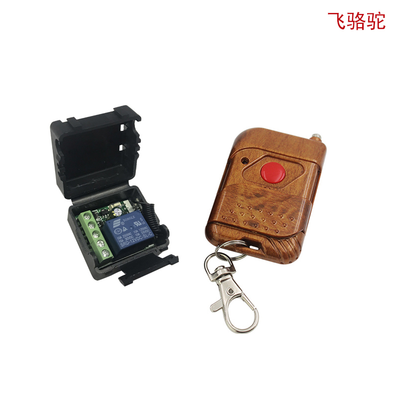 Wireless remote control access switch out door button point of motion self-lock time-lapse optional remote control peach wood handle open button