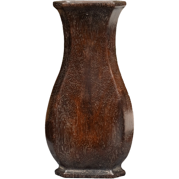 Rosewood poetry hexagonal vase-shaped flower arrangement
