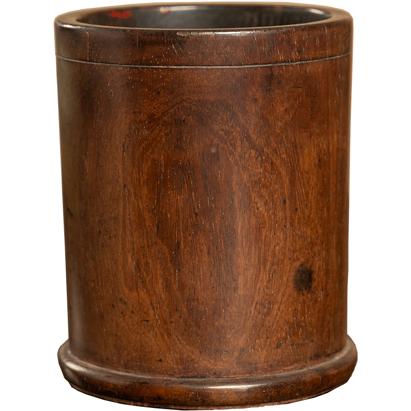 已售出）清早期黄花梨笔筒老物件古董收藏品拍卖海南黄花梨笔筒