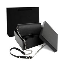 Small square bag female 2021 new fashion small black bag simple Joker chain shoulder slung collection join shopping