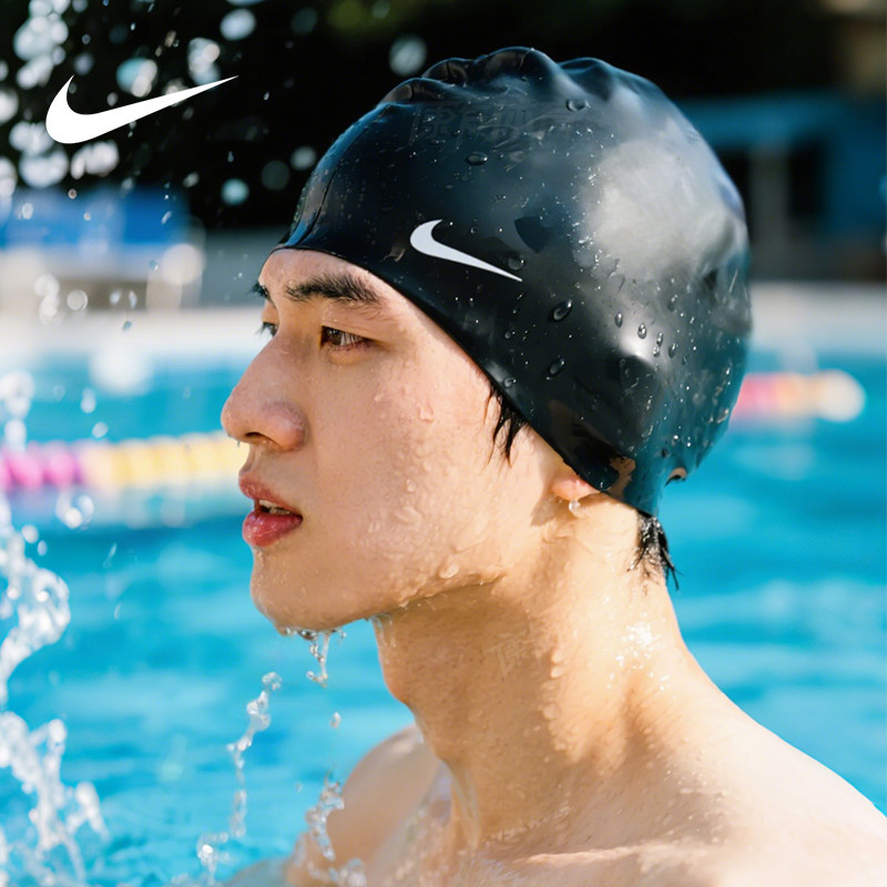 nike swim cap for long hair