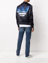 Armani Mens Big Eagle Logo Jacket Baseball Collar 3H1BL41NIJZ Dennys Global Shopping USA