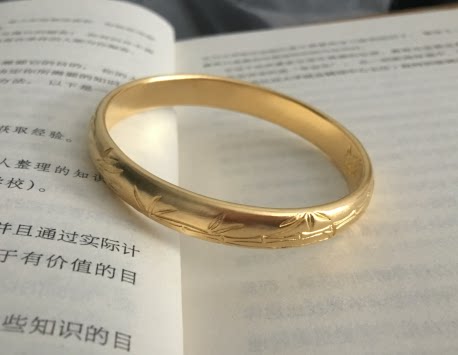 Pure handmade gold with flat bamboo work cost one gram RMB12