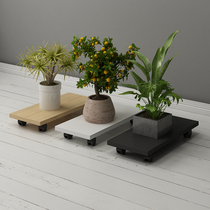 Shelf Multifunctional Desktop Computer Host Base Tray Chassis Tray Mobile Pulley Small Flower Rack Main Frame