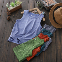Boys summer new I-shaped vest childrens quick-drying sports camisole vest middle-aged children sleeveless stretch thin shirt