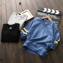 Boys clothes spring and autumn 2020 new trendy middle school childrens cotton printed coat junior high school childrens base shirt foreign gas