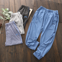 Boys pants summer thin anti-mosquito pants childrens sports quick-drying elastic tide trousers