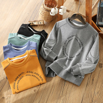 Boys clothes Spring and Autumn Tide Tong Tong Collar Cotton base shirt 2020 New Childrens Loose Casual Top