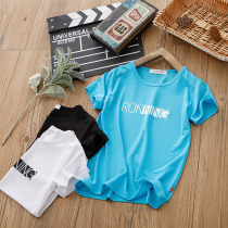Boys short-sleeved T-shirt 2020 Summer mid-big boy tide quick-dry breathable thin shirt new foreign-style children half-sleeves