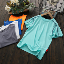 Summer clearance ~ boy quick-drying short-sleeved T-shirt summer new solid color childrens quick-drying sports coat