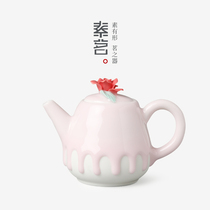 Vegetarian Tea Ceramics < Pure Handmade Pinching Beauty Pot > Teapot Single Kutian Tea With Tea Maker Lady for Home