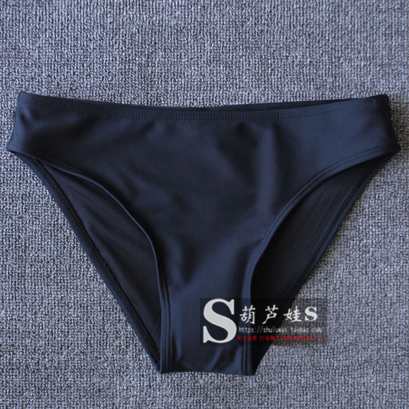 Black bikini swimming trunks Women's swimming trunks sell triangle swimsuit pants Swimming trunks have large size bikini swimsuit pants