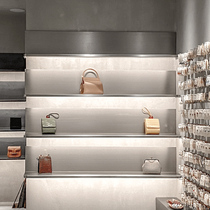 Shoe store wall shoe rack clothing store stainless steel bag shelf display rack wall hanging plate display rack