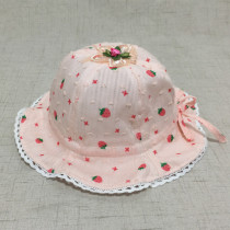 Baby hat summer thin adjustable baby sun hat cute Super Cute Spring and Autumn sunscreen Princess fisherman hat