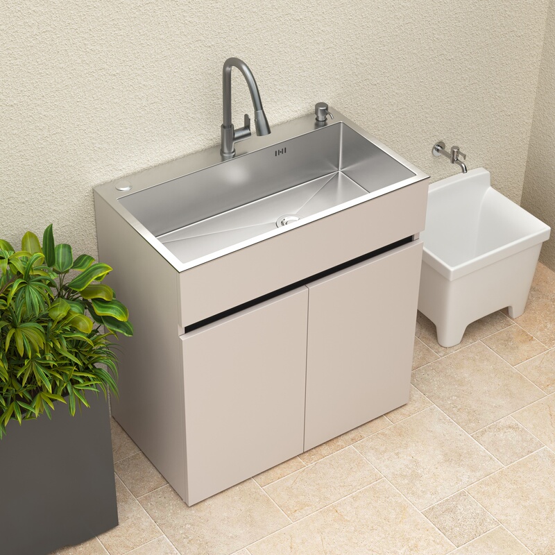 Outdoor Courtyard Stainless Steel Sink Cabinet Balcony Laundry Cabinet Kitchen Sink Honeycomb Aluminum Wash Basin Laundry Sink Outdoor Courtyard Stainless Steel Sink Cabinet Balcony Laundry Cabinet Kitchen Sink Honeycomb Aluminum Wash Basin Laundry Sink