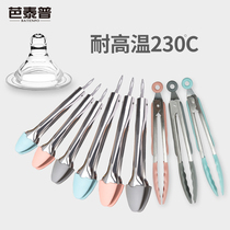 Silicone food clip non-slip 304 stainless steel clip sealed clip kitchen high temperature cute anti-hot food clip