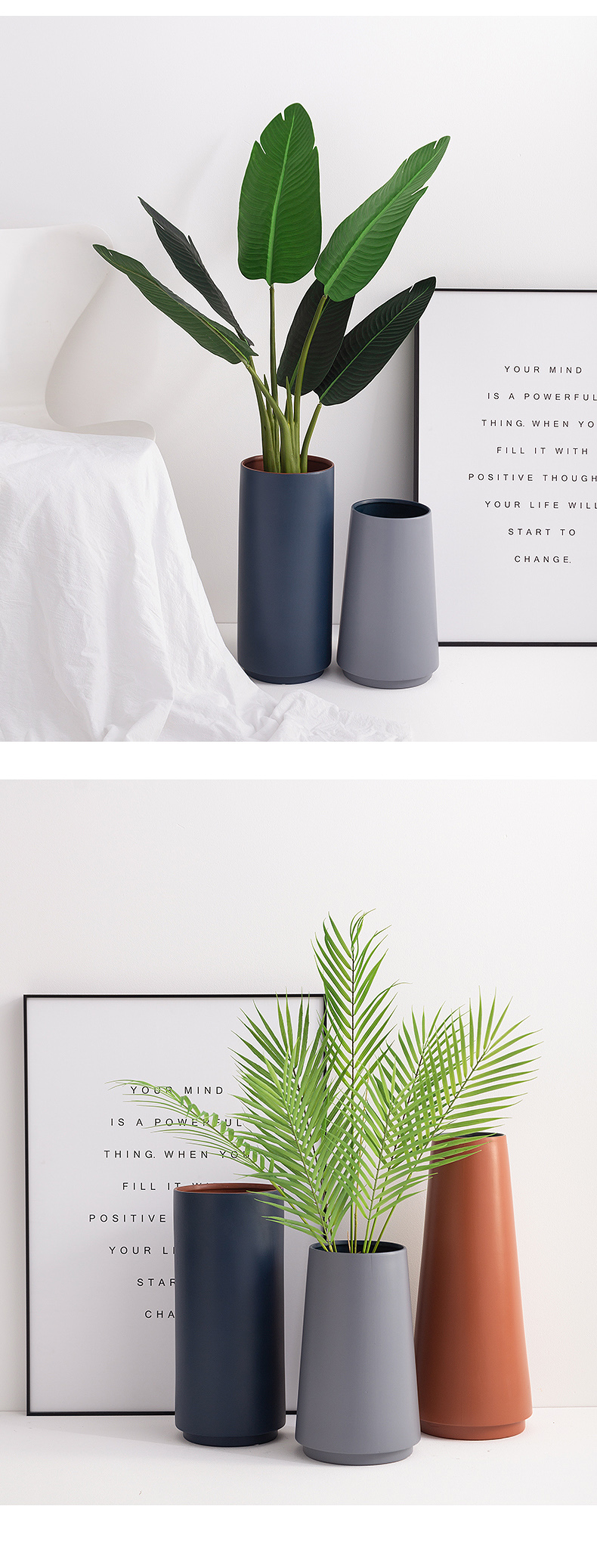 Nordic ceramics of large vases, flower arranging dried flower adornment is placed between example hotel in the sitting room porch green plant flowers