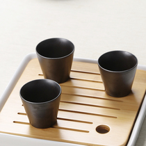 Gu Zuotang coarse pottery kiln becomes a small master single cup Ceramic Teacup Tea cup Kung Fu Tea set Tea cup