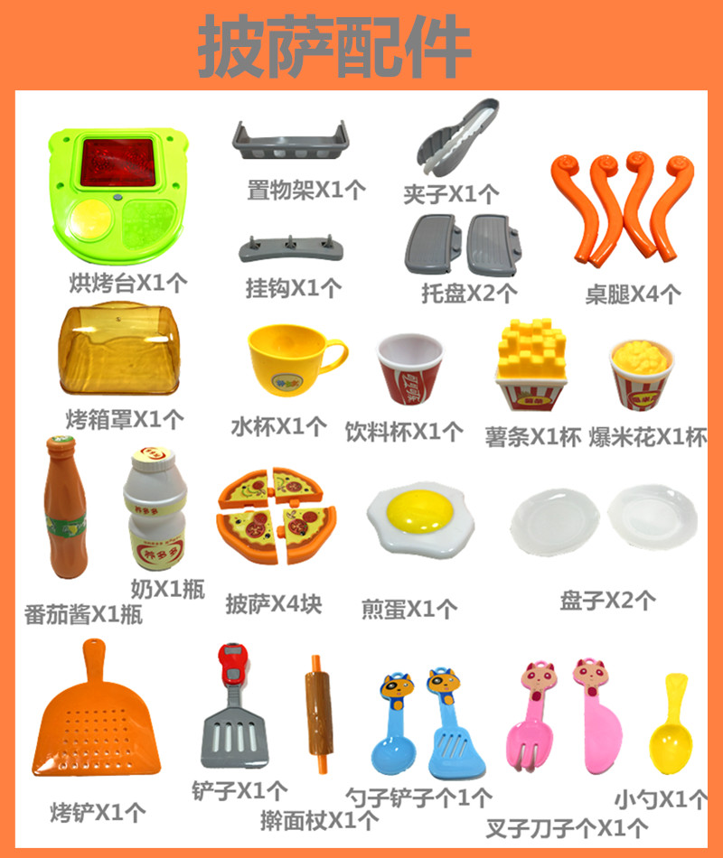 Bộ đồ chơi trẻ em chơi nhà 3-6 tuổi mô phỏng bếp nấu nướng thịt nướng bé gái nấu cơm cho bé 7 đồ chơi người nhện
