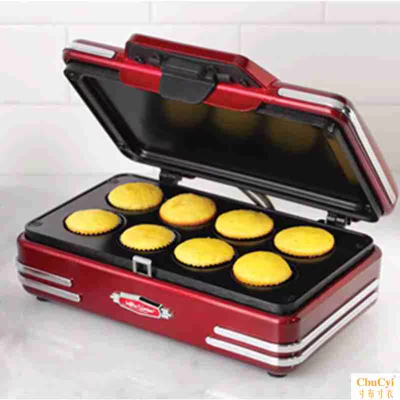 máy làm pancake Nỗi nhớ Hoa Kỳ nhập khẩu bánh nướng điện vỏ bánh máy giấy cốc bánh máy nướng bánh crepe nhà - Máy Crepe chảo phẳng làm bánh crepe