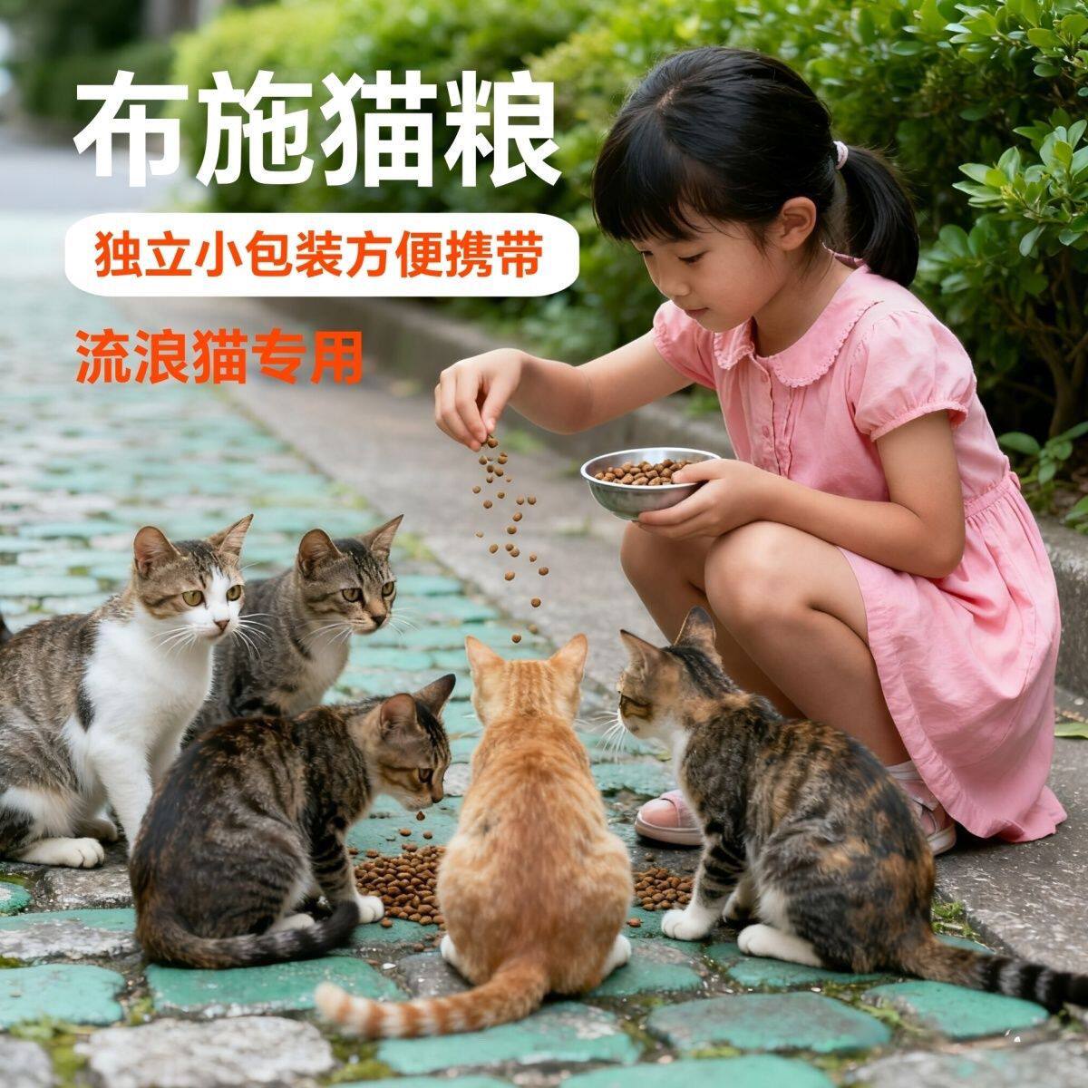 【อาหารช่วยเหลือแมวมังสวิรัติ】อาหารแมวจรจัดแบบอาราม อาหารแมวขายส่ง สูตรลดเกลือ อ่อนโยน รักหัวใจ อาหารแมวมังสวิรัติ