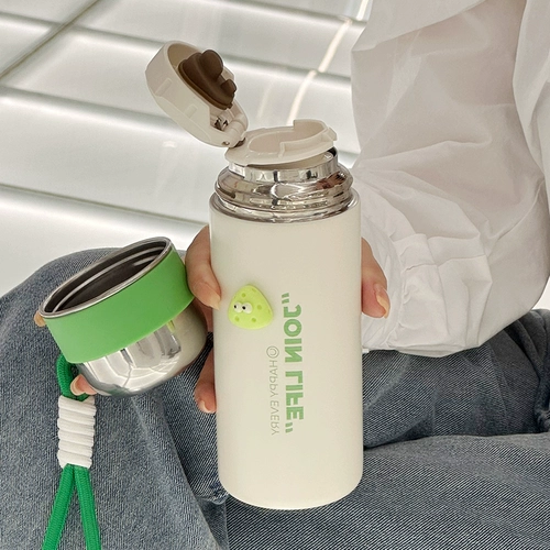 Высококачественный портативный милый детский стакан из нержавеющей стали, коллекция 2023