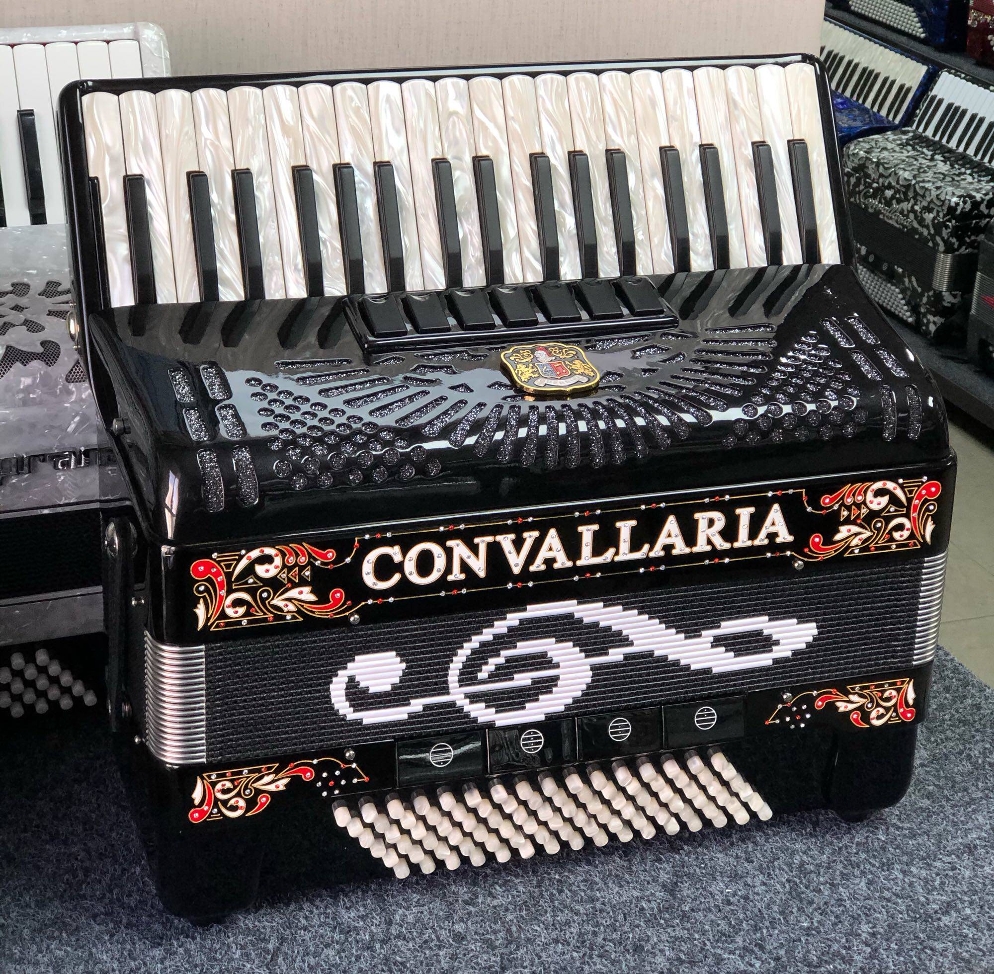 Italy Lily of the Valley brand three-row spring 96 bass accordion Beijing imported accordion store 20 years physical store