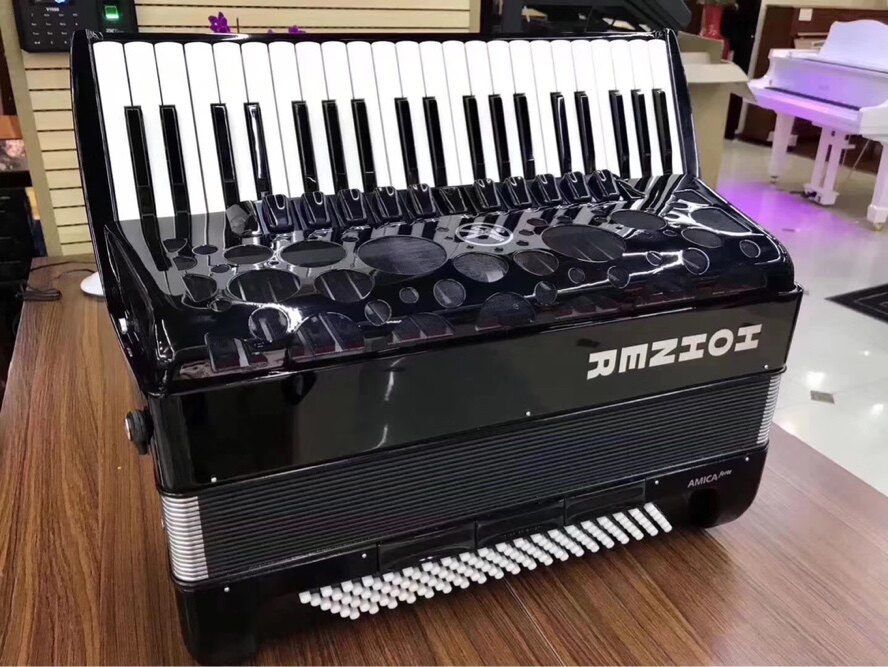 Beijing import accordion store Germany original imported Amica series four-row spring 120 bass accordion