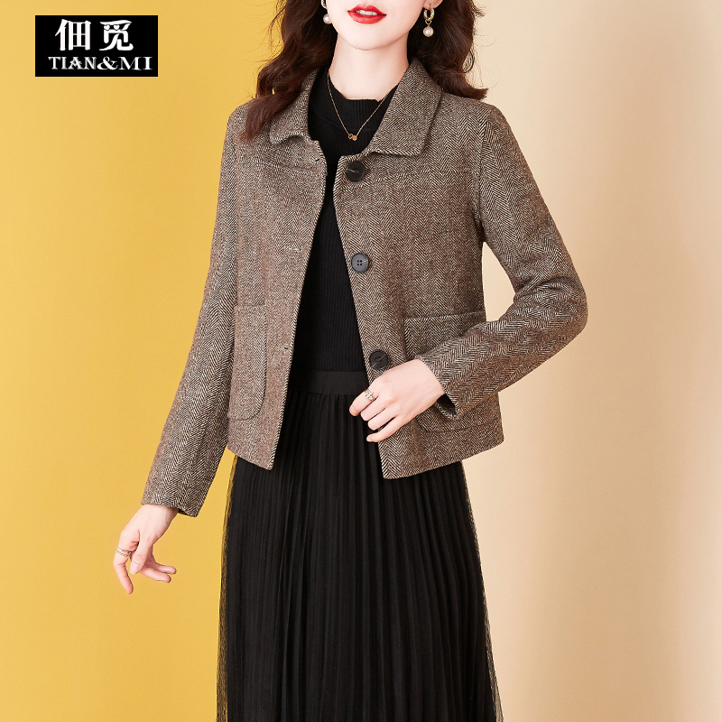High-End Double-Sided Wool Short Coat for Women, Autumn 2025 New Style, Versatile and Elegant for Petite Figures High-End Double-Sided Wool Short Coat for Women, Autumn 2025 New Style, Versatile and Elegant for Petite Figures