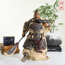 Ceramic Guan Gongzu opened Wu Caishen Guan Di Guan Yu Guan Erye Idol home living room office creative ornaments