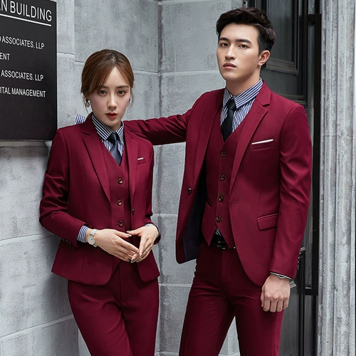 Комплект подходит для мужчин и женщин, демисезонный классический костюм для работы, 3 предмета