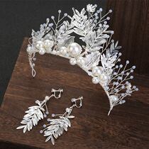 Crown Immortal Super Immortal Forest Bride Wedding Dress Headdress 2021 New Women Korean Birthday Crown Premium