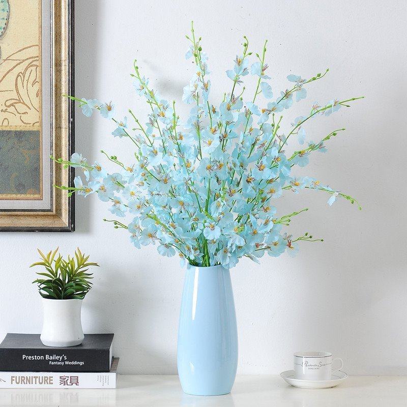 Dancing Lan emulation Flower High quality Advanced drying flowers to put on the dining room table Swaying Pieces Fake Flower flowers with vases