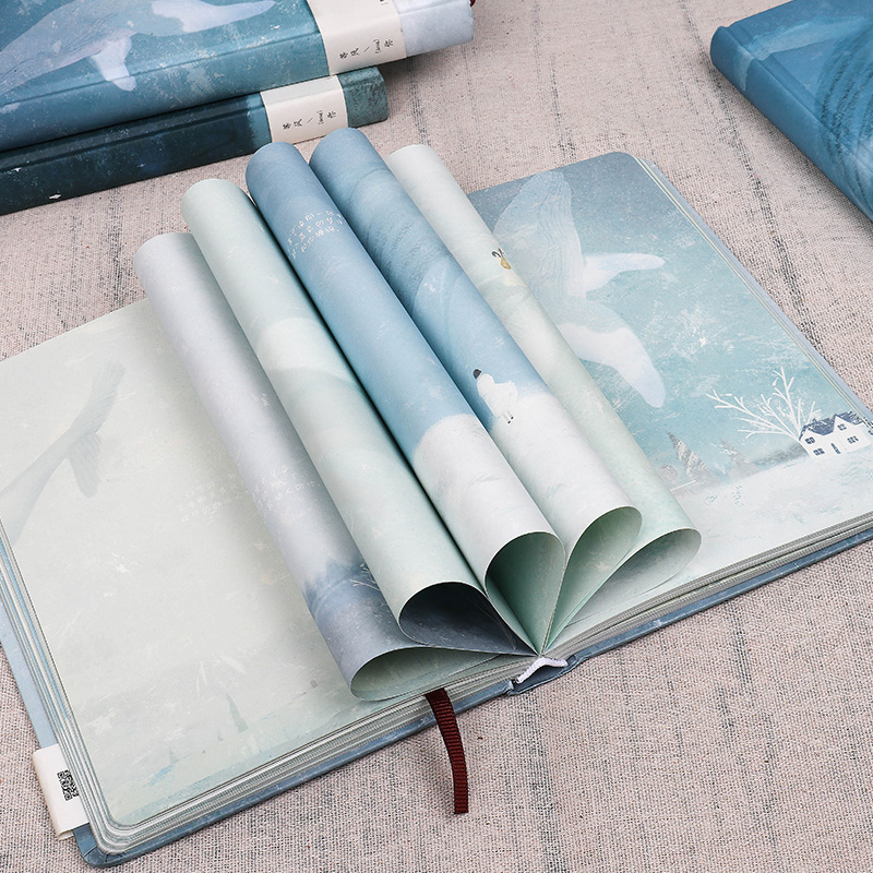 Coloring pages, illustrations, notebooks, exquisite girls' models, small fresh diaries, secret hand-books, hand-painted wind thickening