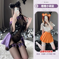 Purple Man Tuo Bell Set+Orange Orange Little Meng Rat