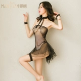 Сексуальная прозрачная пижама, кружевное нижнее белье, униформа, комплект, колготки, большой размер