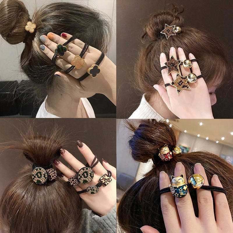 Zhair Rubber Band Female Tennis Red Ins Hair Rope Adult South Korea Sensual Hair Band Small Leather Set Head Rope Lukewarm Wind