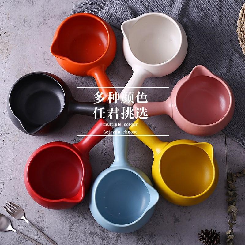 Red sun type milk pan ceramic household nonstick skillet cook porridge noodles sand hot milk baby baby's mini w